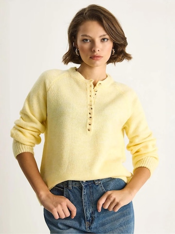 Bianco Lucci Sweater in Yellow: front