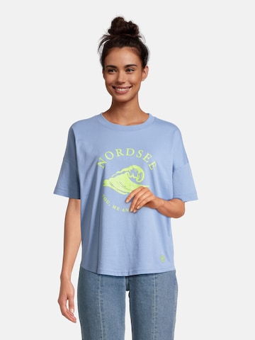 salzhaut T-Shirt 'Fipsie Nordsee' in Blau: Vorderseite