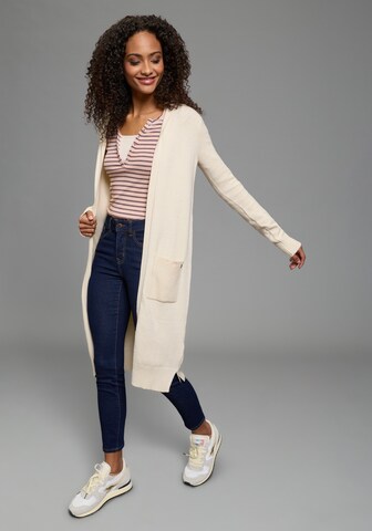 KangaROOS Knit Cardigan in Beige: front
