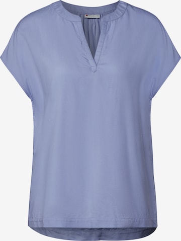 STREET ONE Bluse in Unifarbe in Lila: Vorderseite