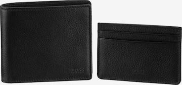 BOSS Casual Wallet in Black: front