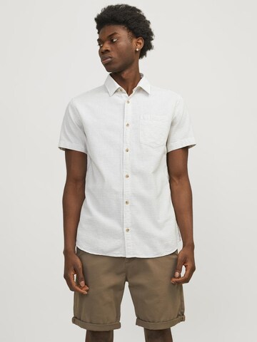 JACK & JONES Slim Fit Hemd 'Abel' in Weiß: predná strana