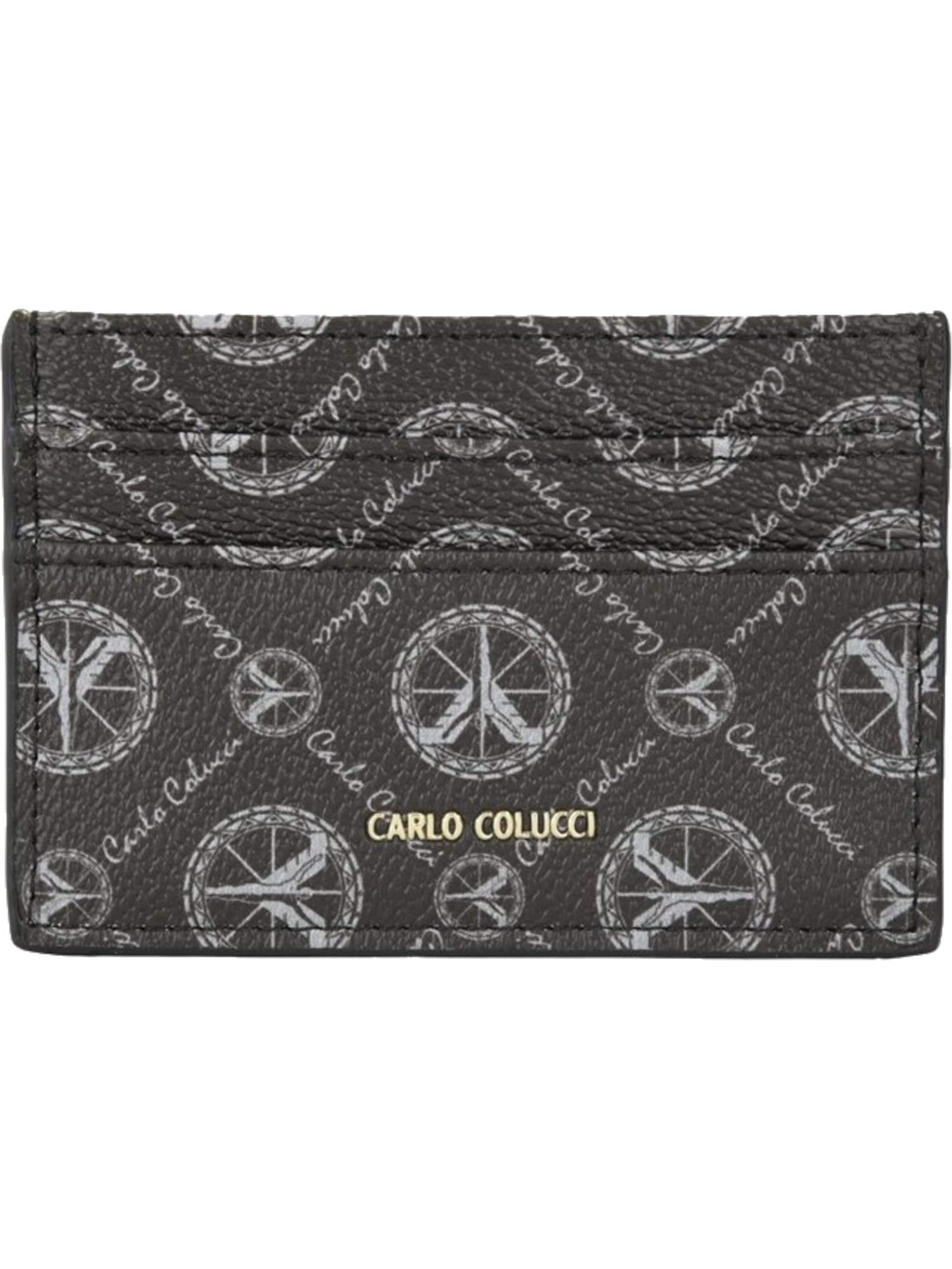 Carlo Colucci Portemonnaie 'Chiettini' in Schwarz: Vorderseite