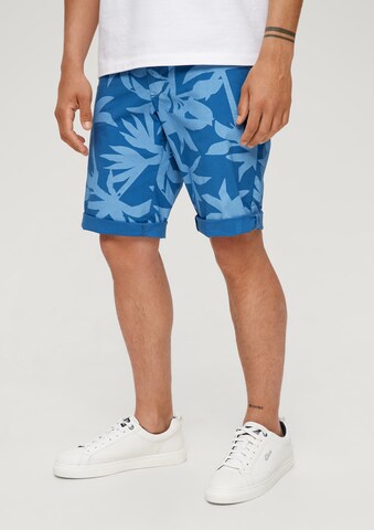 Coupe slim Pantalon chino s.Oliver en bleu : devant
