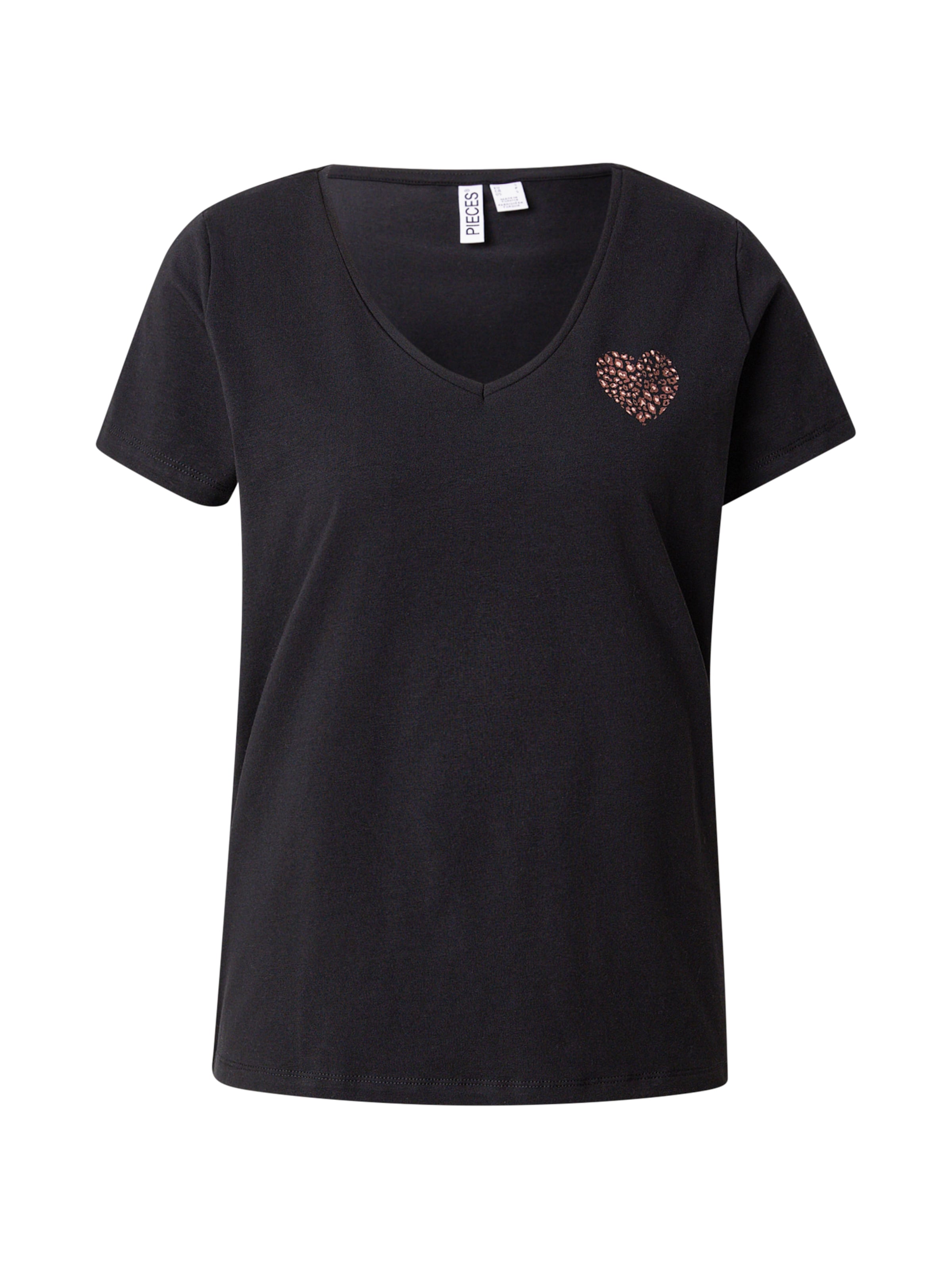 PIECES Shirt 'PCNEW BILLY' in Black: front