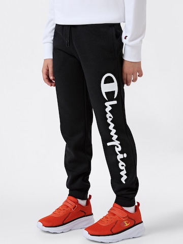 Champion Authentic Athletic ApparelTapered Hlače - crna boja: prednji dio