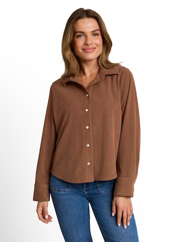 TOM TAILOR - Blusa en marrón: frente