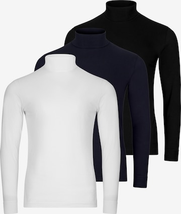 Ragman Shirt 'Basic' in Blue: front