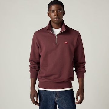 LEVI'S ® Sweatshirt 'Original HM 1/4 Zip' i rød