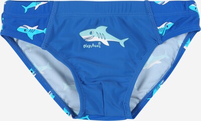 PLAYSHOES Swim Trunks in Blue / Light blue / White, Item view