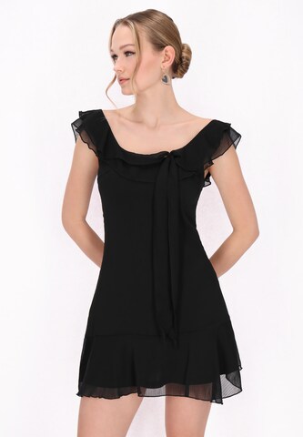 myMo at night - Vestido de gala 'Spring Summer' en negro: frente
