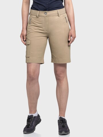Schöffel Regular Outdoor trousers ' Kitzstein L ' in Beige: front