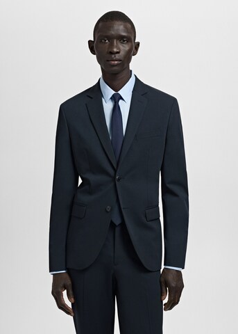 MANGO MAN Super Slim Fit Sakko 'Paris' in Blau: Vorderseite