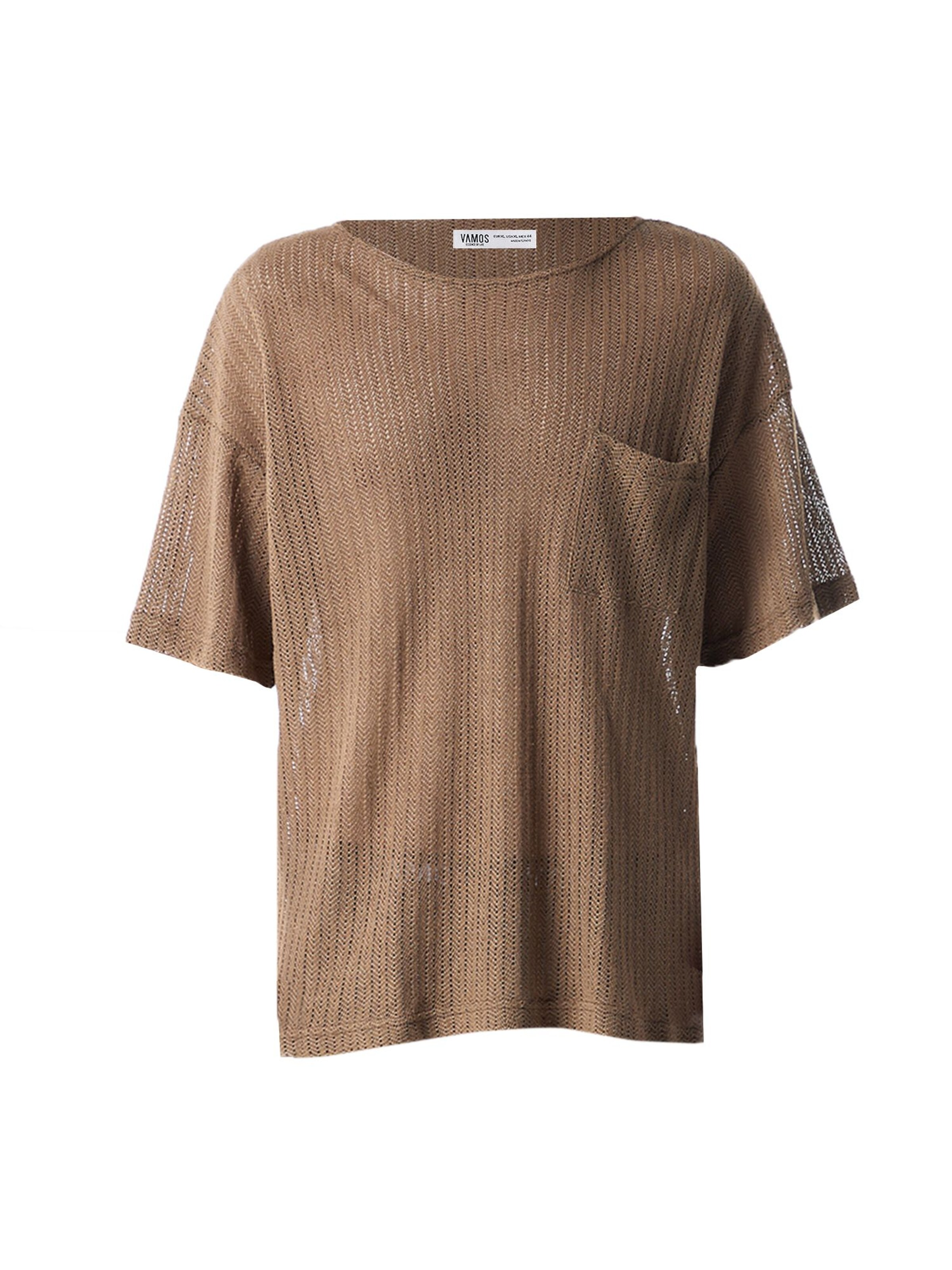 VAMOS CLO Shirt in Brown: front