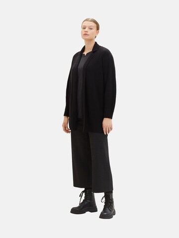 Tom Tailor Women + Knit Cardigan in Black