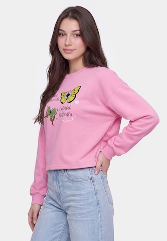 Sweat-shirt MYMO en rose : devant