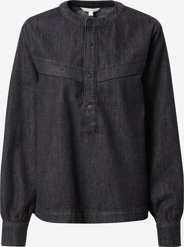 TOM TAILOR DENIM Bluse in Schwarz: predná strana