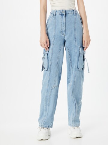 Regular Jeans cargo Misspap en bleu : devant