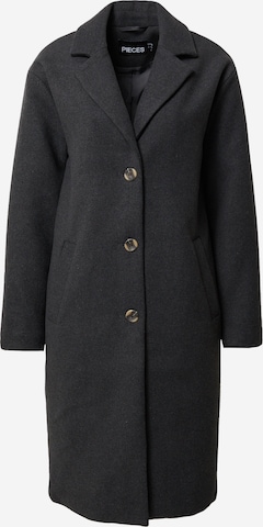 PIECES Between-Seasons Coat 'ALICE' in Grey: front