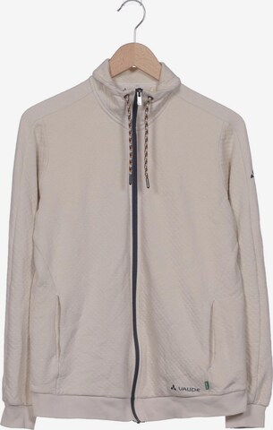 VAUDE Sweatshirt & Zip-Up Hoodie in XL in White: front