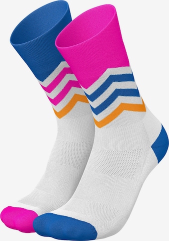 INCYLENCE Athletic Socks 'VOLTS' in Blue: front