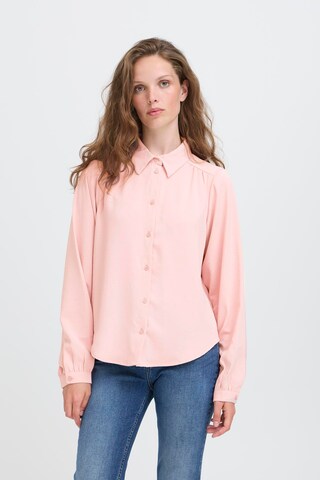 Chemisier 'KIMMIE' ICHI en rose : devant