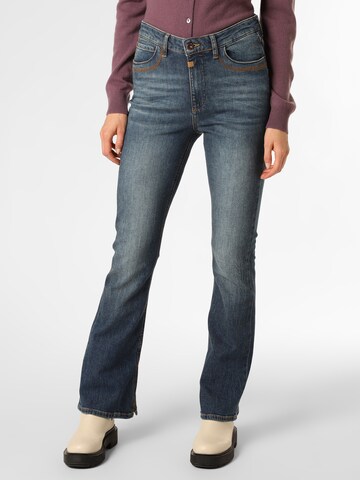 Blue Fire Bootcut Jeans 'Vicky' in Blauw: voorkant