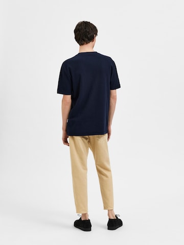 SELECTED HOMME T-Shirt 'Nolan' in Blau