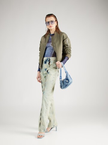 Chiara Ferragni Regular Jeans in Groen