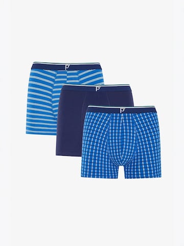 Boxers 'PENTI Herren Boxershorts 3er-Pack mit geometrischem Karomuster' Penti en mélange de couleurs : devant