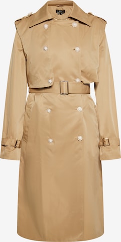 faina Between-seasons coat in Beige: front