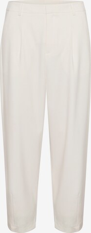 Kaffe Pleat-Front Pants 'Merle' in White: front