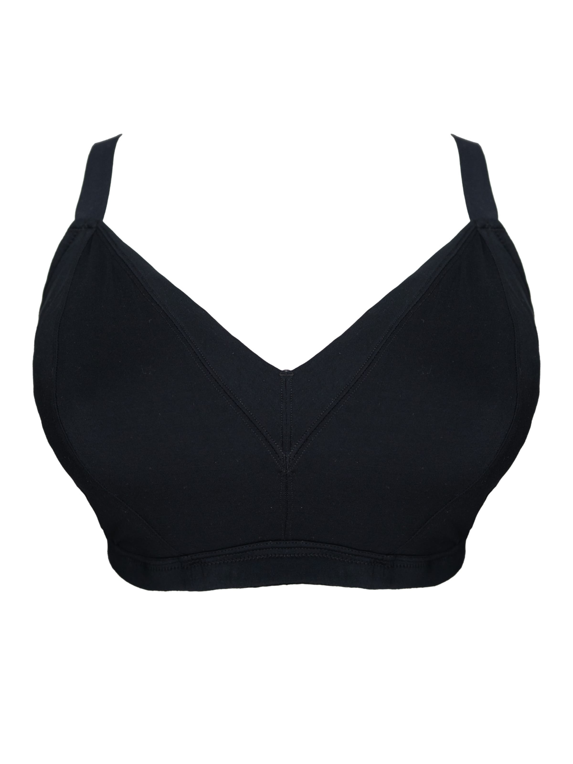 SugarShape T-shirt BH 'Cozyma' in Zwart: voorkant