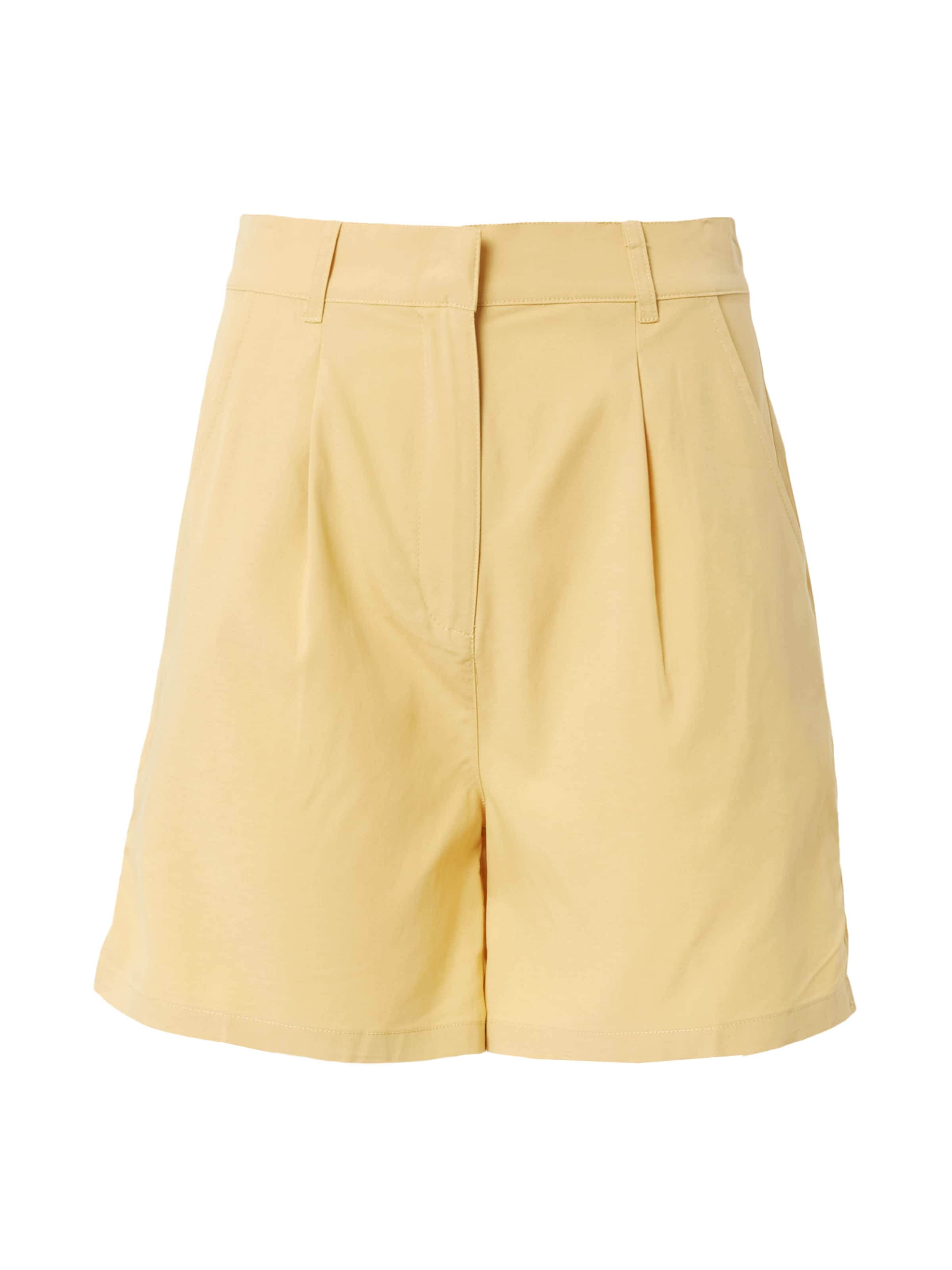 Designers Society Regular Pleat-front trousers 'MIRÓ' in Yellow: front
