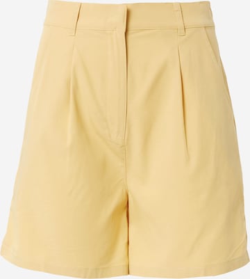 Designers Society Normální Kalhoty se sklady v pase 'MIRÓ' – žlutá: přední strana