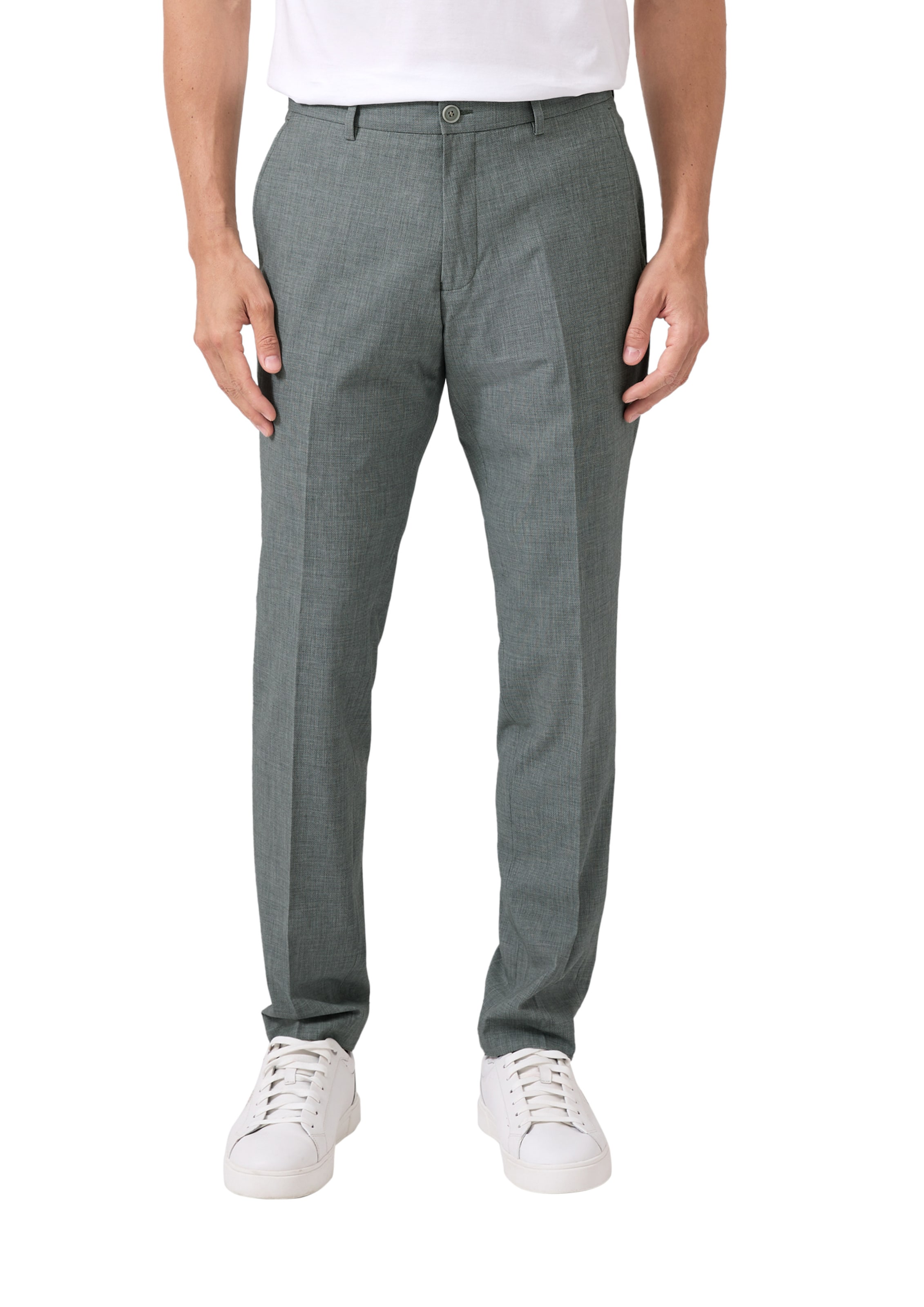 s.OliverSlimfit Hlače ' S.OPURE ' - zelena boja