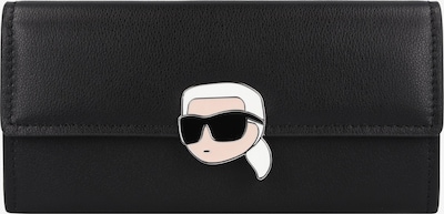 Karl Lagerfeld Porte-monnaies 'Ikoni2.0' en beige / noir / blanc, Vue avec produit