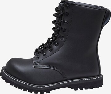 Brandit Lace-Up Boots in Black: front