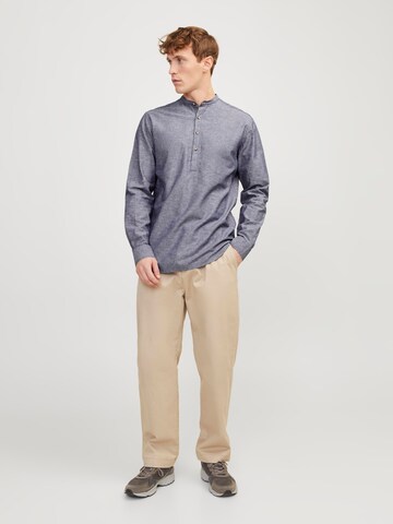 JACK & JONES Regular fit Button Up Shirt 'Summer' in Blue