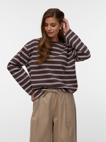 VERO MODA Top 'VMLinea' in Bruin: voorkant
