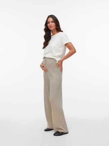Loosefit Pantalon 'MLPAMMIE' MAMALICIOUS en beige