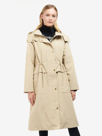 Barbour Between-Seasons Coat in Brown: front