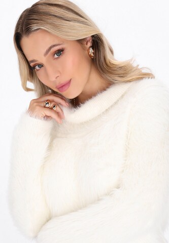 Pull-over faina en blanc