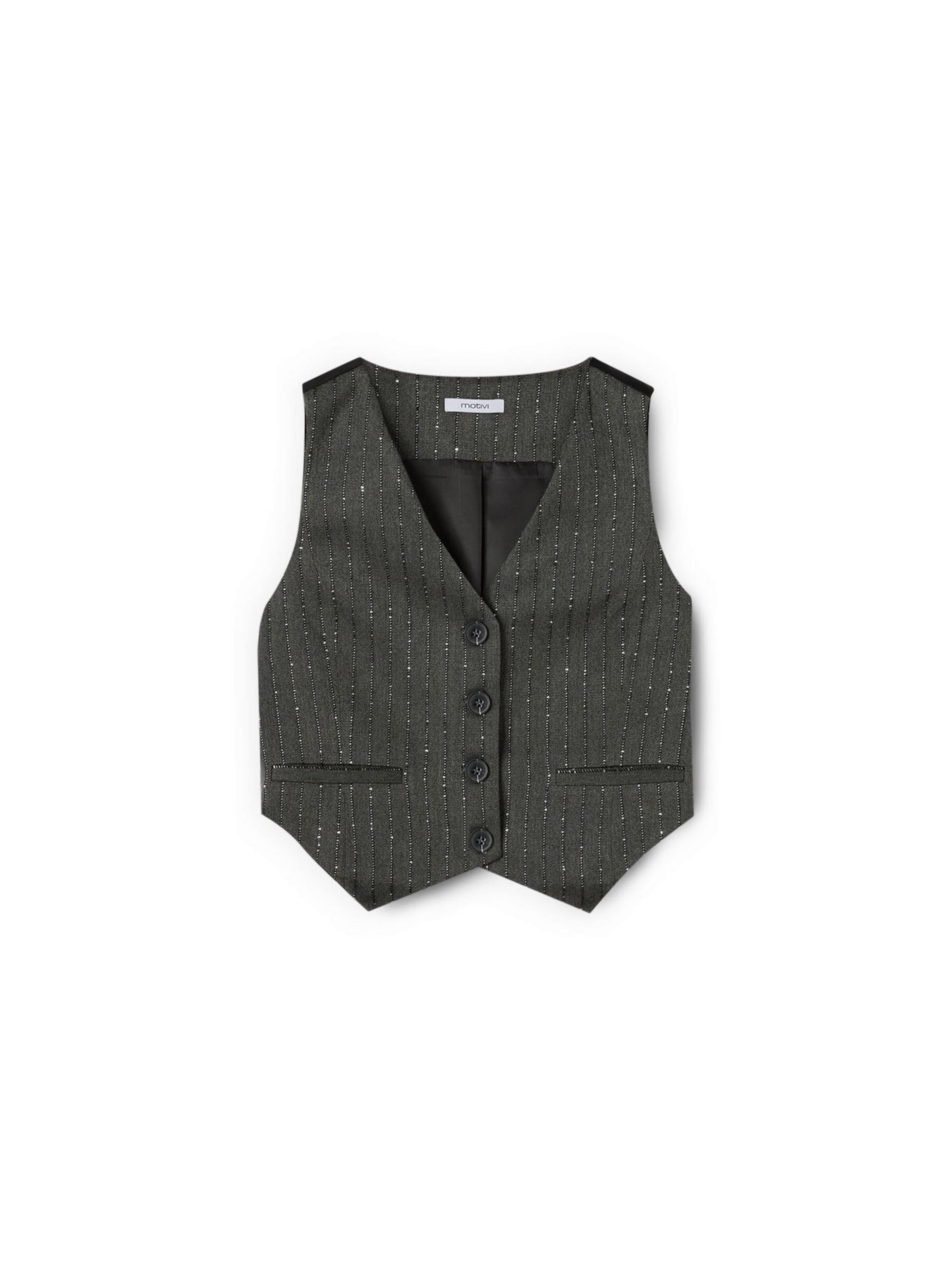 MOTIVI - Chaleco en gris: frente