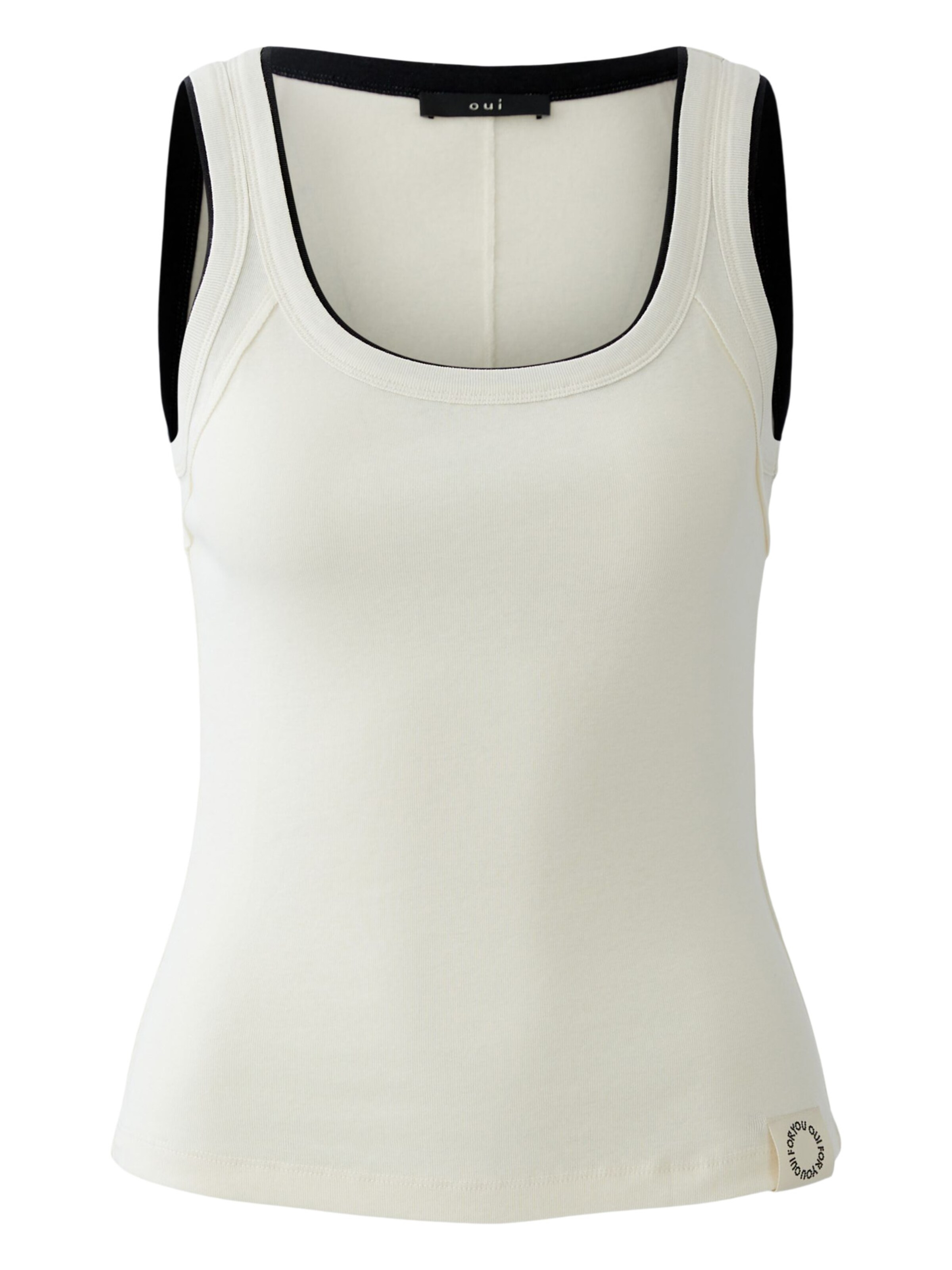 OUI Top in Weiß: Vorderseite