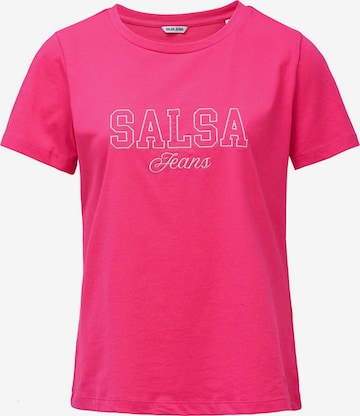 T-shirt Salsa Jeans en rose : devant