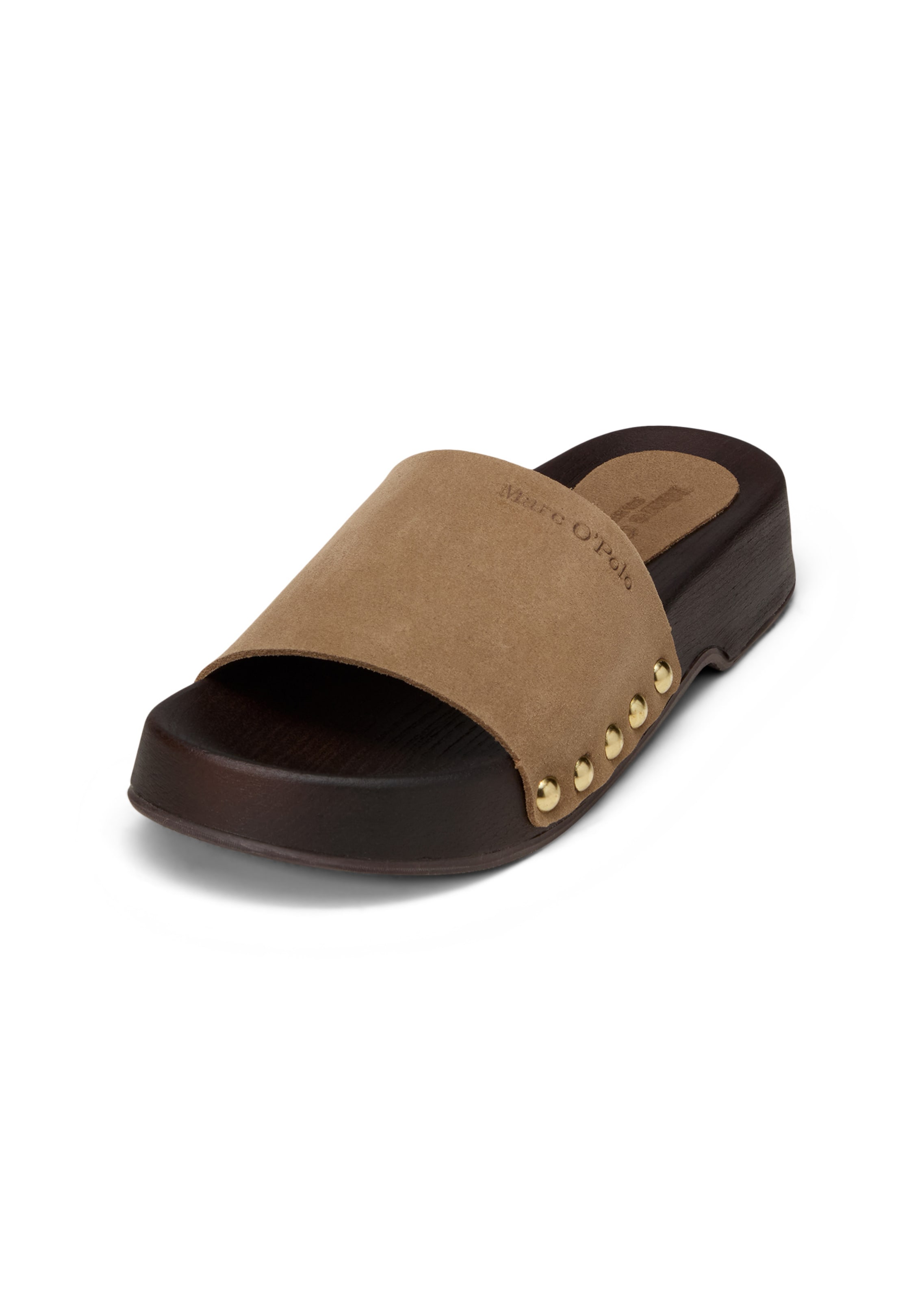 Marc O'Polo Clogs in Braun: Vorderseite
