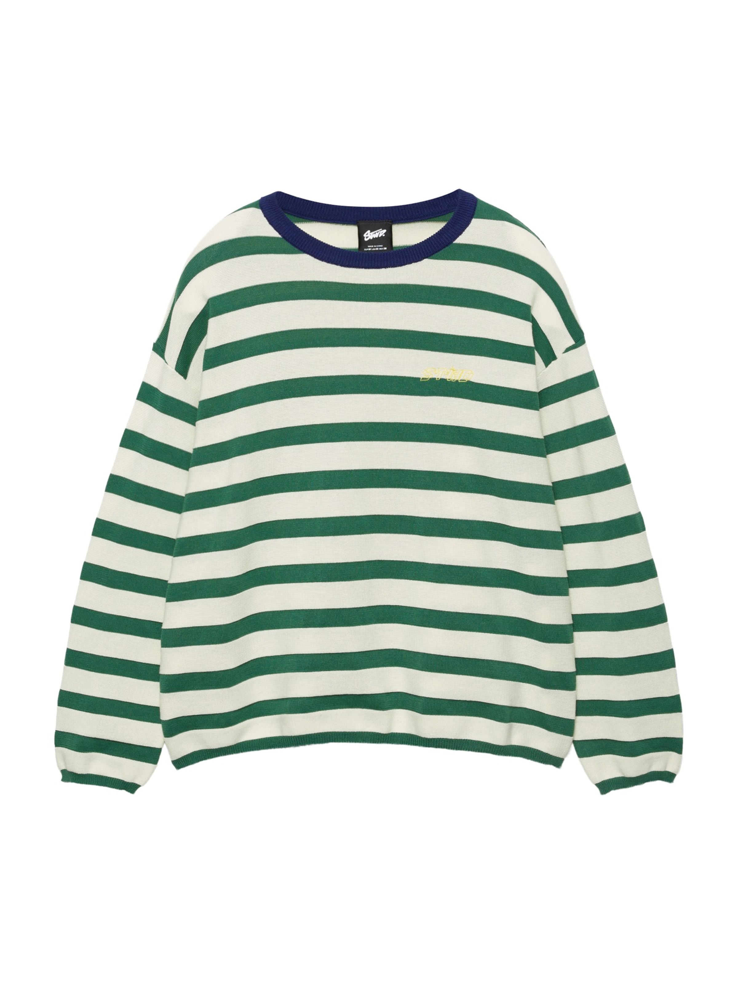 Pull&Bear Pullover 'STWD' in Grün: Vorderseite