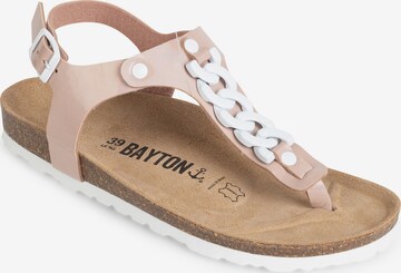 Bayton T-Bar Sandals 'Astrid' in Pink