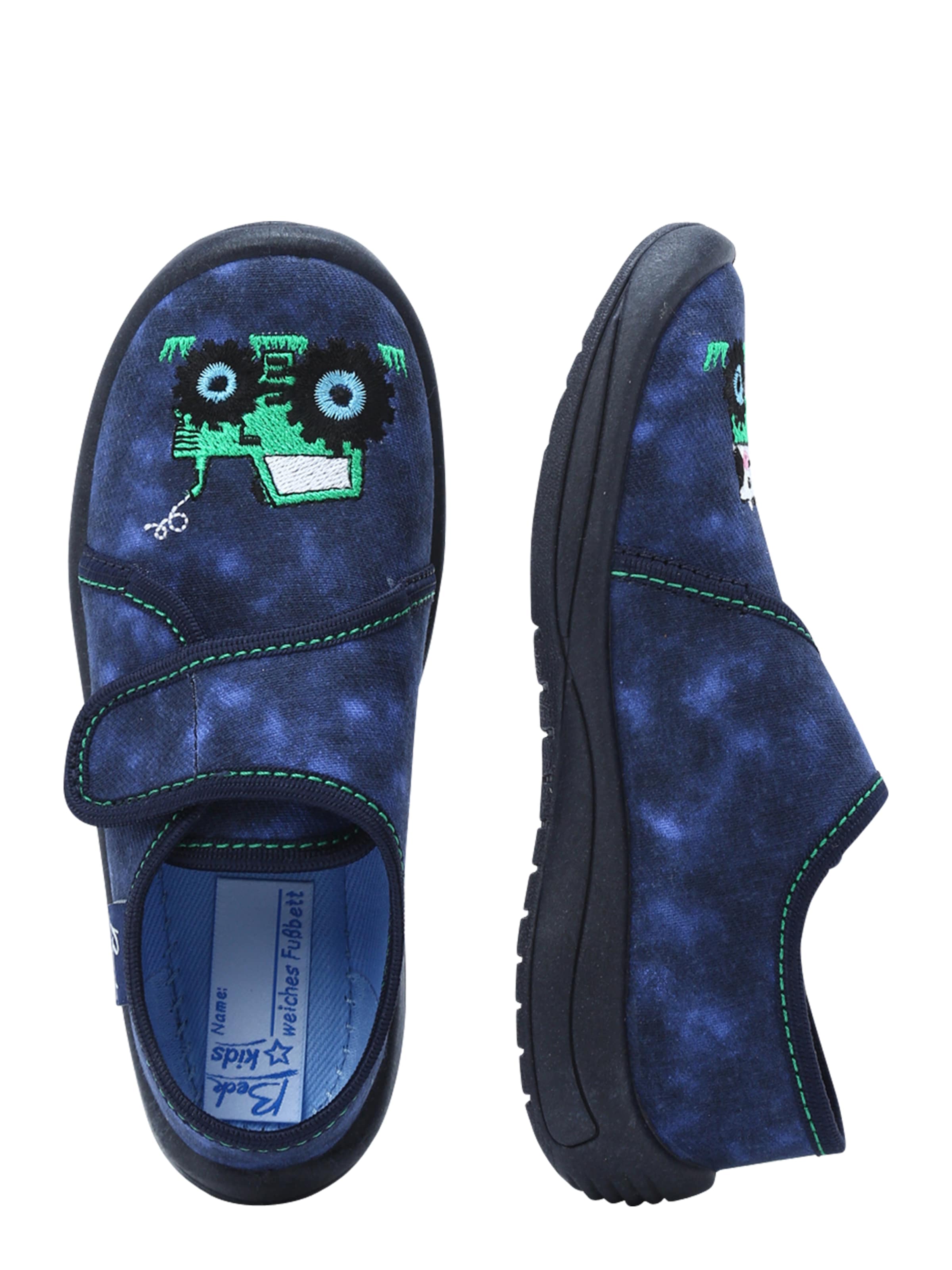 Papuci de casă 'Little Farm' de la BECK pe albastru